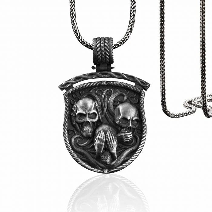 Skull Shield Necklace