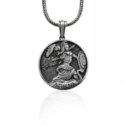 Goddess Athena Coin Necklace