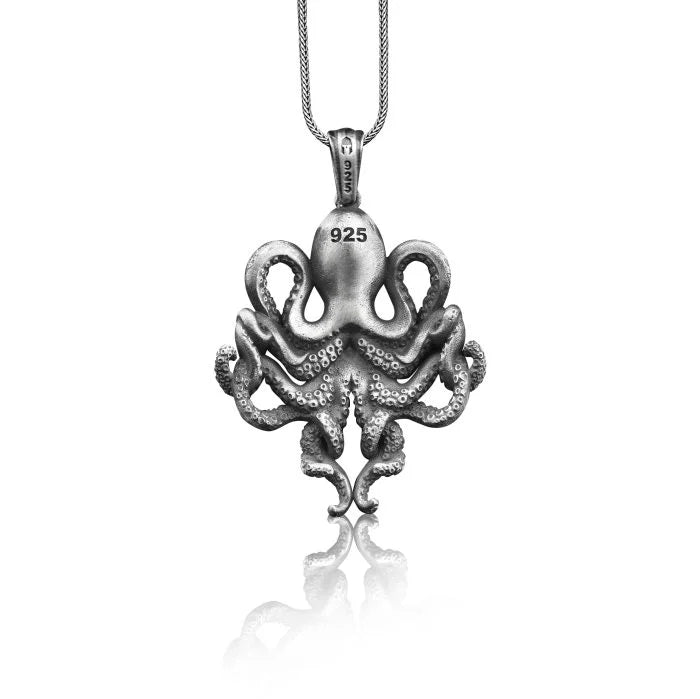 Octopus Silver Necklace