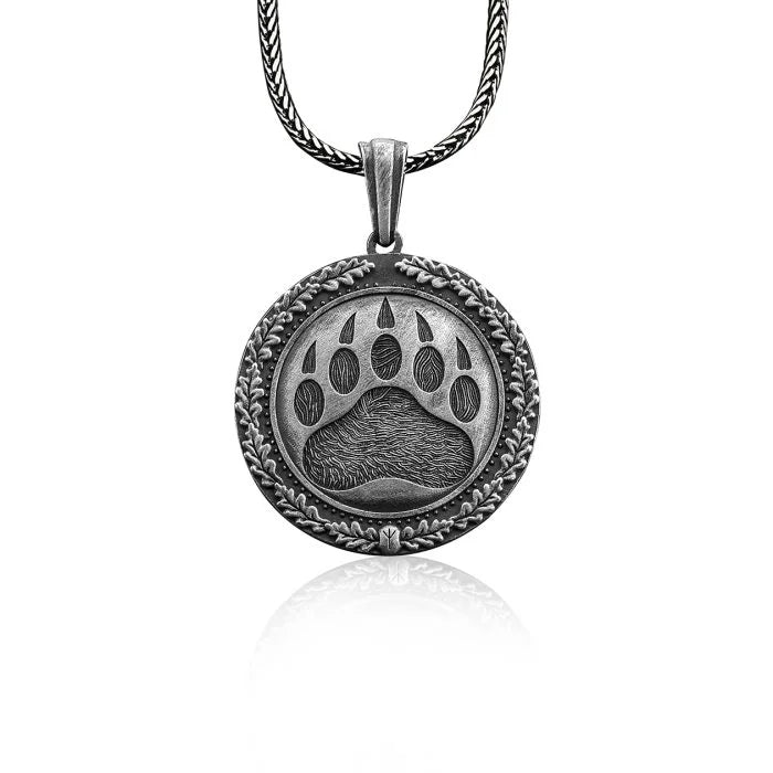 Viking Berserker Bear Pawn Necklace