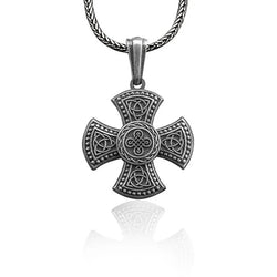 Celtic Cross Tiny Triquetra Necklaceg