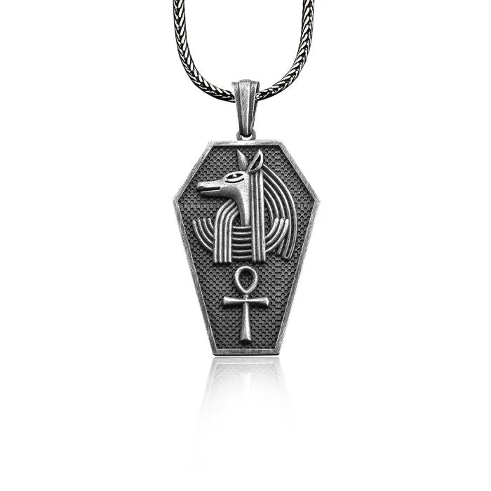 Egyptian Anubis Hieroglyph Necklace