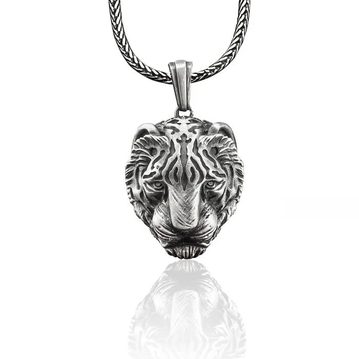 Wild Tiger Silver Necklace