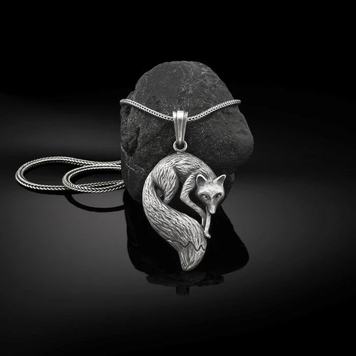 Wild Fox Silver Necklace