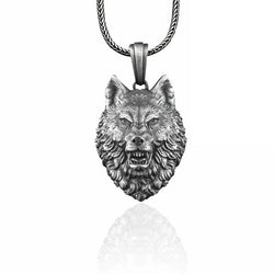 Wolf Silver Necklace