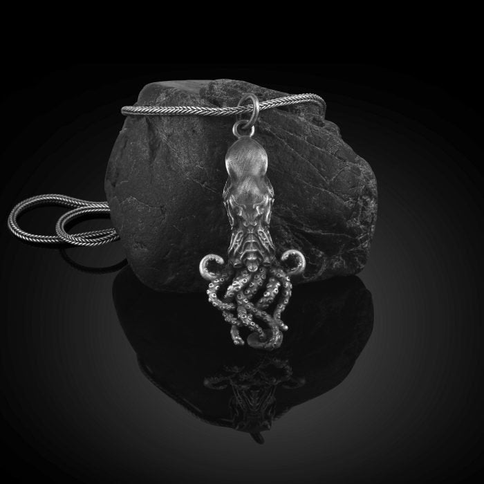 Octopus Sailor Silver Necklace