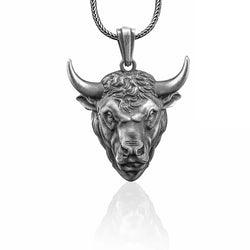 Bull Silver Necklace