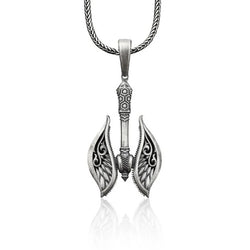 Double-Sided Battle Axe Necklace