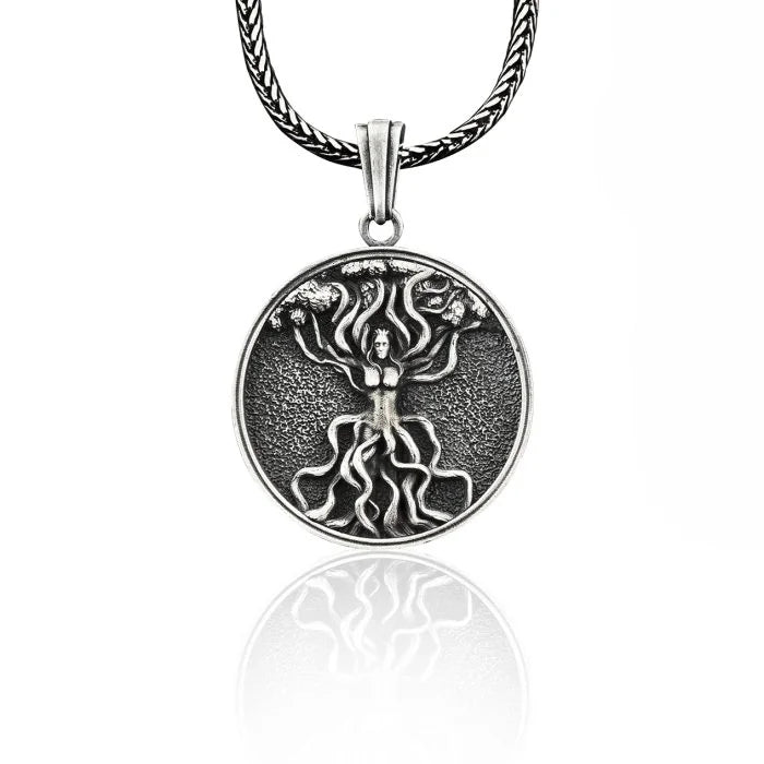 Celtic Tree Of Life Coin Necklace