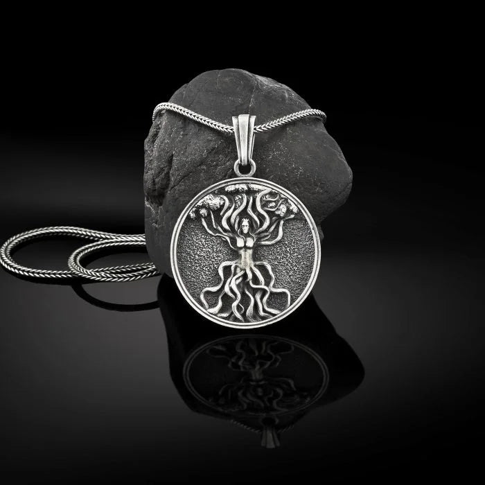 Celtic Tree Of Life Coin Necklace