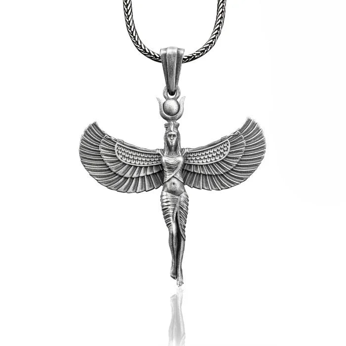Winged Goddess Isis Necklace