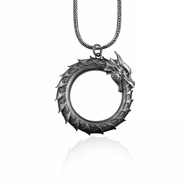 Ouroboros Dragon Necklace