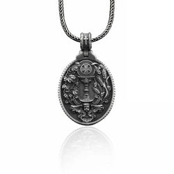 Eucharist The Holy Communion Silver Necklace