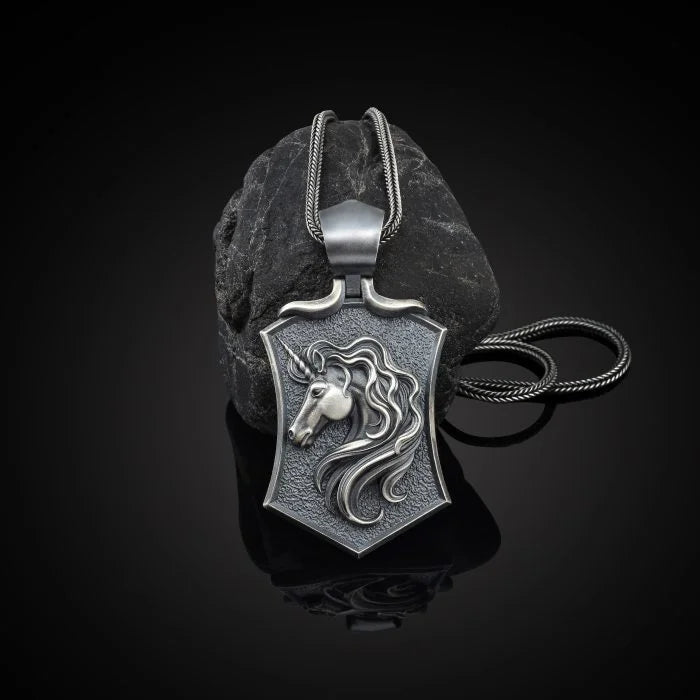 Unicorn Silver Necklace