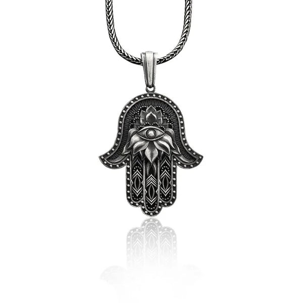 Hamsa with Evil Eye Necklace