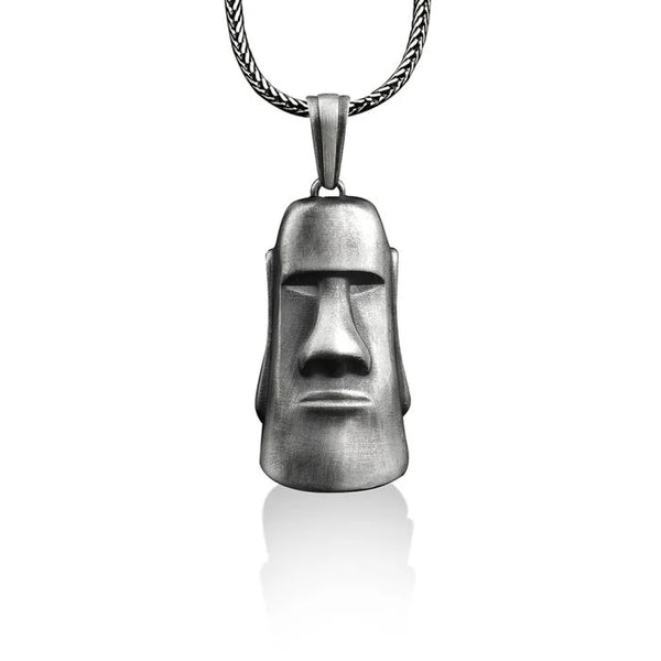 Moai Head Necklace