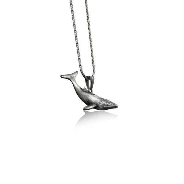 Humpback Whale Silver Necklace