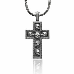 Skulls & Cross Necklace