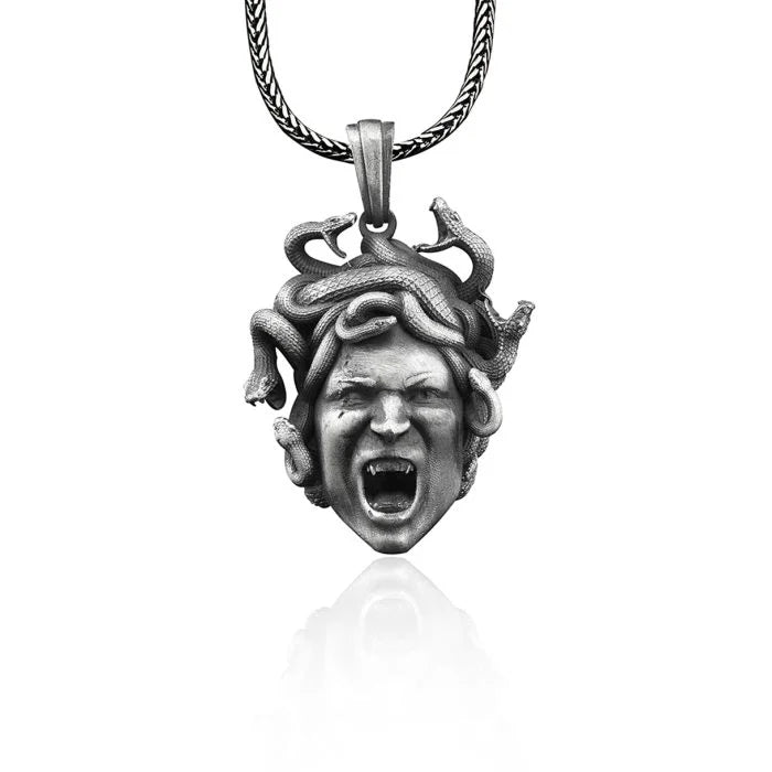 Angry Gordon Medusa Necklace