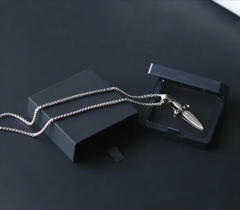 Gorgon Medusa Silver Necklace